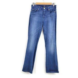 Seven 7 For All Mankind Karah Bootcut SZ 27 Medium Wash Mid Rise Flared Jeans